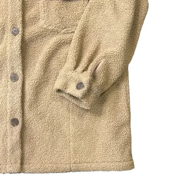 G by Giuliana Oversized Teddy Shacket Jacket Tan Size XL - Picture 12 of 12